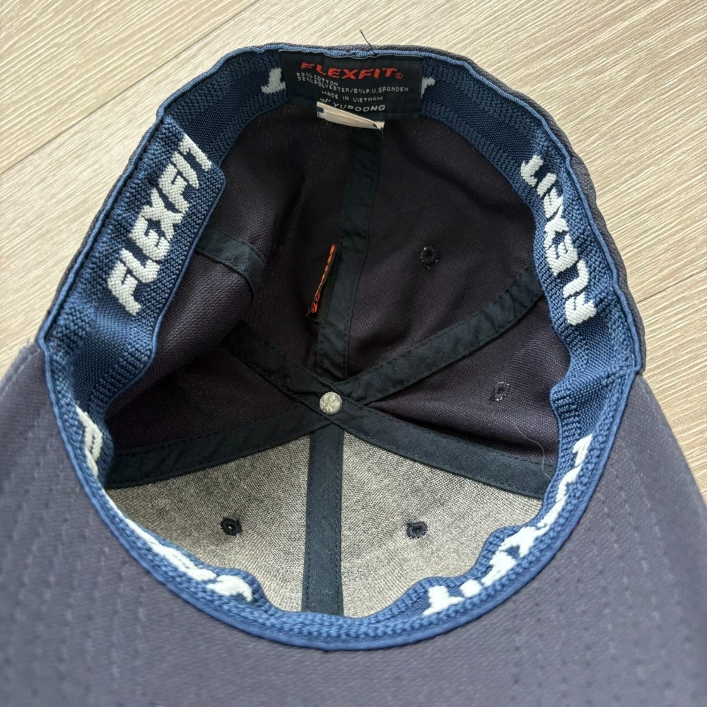 Travis Mathew Mens Navy Blue Flex Fit Outlast Logo Baseball Hat Cap Size S-M - Picture 8 of 13